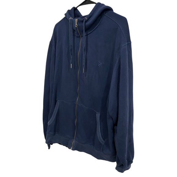 Cremieux Classics Navy Blue Hoodie With Full Zip Pockets Sz XXL - Picture 3 of 9